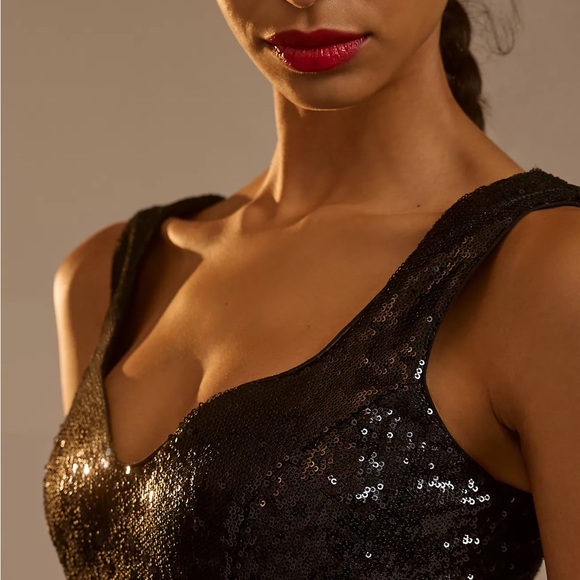 Anthropologie The Population Sweetheart Sequin Dress - Picture 9 of 13